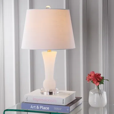 Jonathan Y Eliza 23" Alabaster Led Table Lamp In Neutral