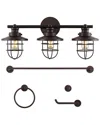 Jonathan Y Ellis Vanity Light Set In Black