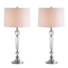 Jonathan Y Emma 29.5" Crystal Led Table Lamp, Clear In Clear