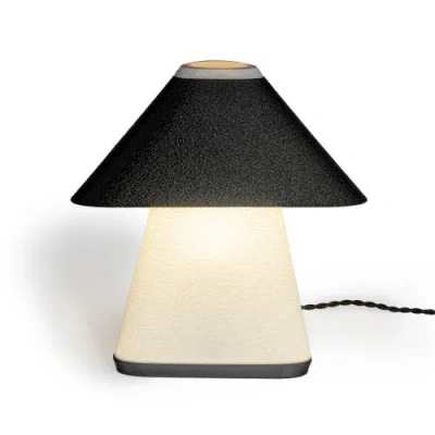 Jonathan Y Enzo 11.63" Modern Contemporary Plant-based Pla 3d Printed Dimmable Led Table Lamp, White In White/black With White Shade