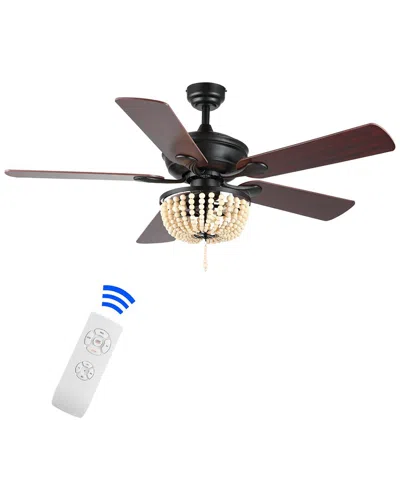Jonathan Y Erin Ceiling Fan In Brown