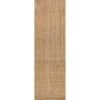 Jonathan Y Espina Hand Woven Herringbone Chunky Jute Area Rug In Natural