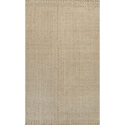 Jonathan Y Estera Hand Woven Boucle Chunky Jute Area Rug In Ivory