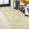 Jonathan Y Estrella Bohemian Medallion Textured Weave Indoor/outdoor Area Rug In Cream/green