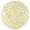 Jonathan Y Estrella Bohemian Medallion Textured Weave Indoor/outdoor Round Area Rug In Cream/green