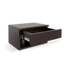 Jonathan Y Ettore Mid-century Modern Floating Wall Mounted Nightstand With Soft-close Drawer And Cab In Black