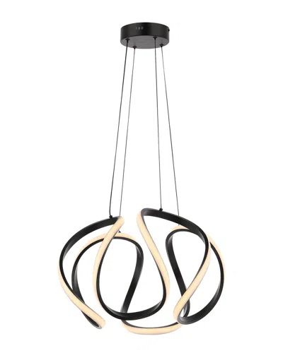 Jonathan Y Eupho Led Pendant In Black