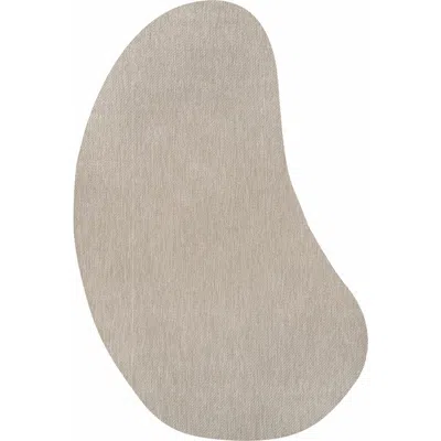 Jonathan Y Evan Modern Rustic Organic Curve Indoor/outdoor Shaped Area Rug In Sand