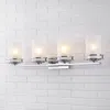 Jonathan Y Fairfax 32" 4-light Metal/frosted Glass Contemporary Glam Led Vanity Light