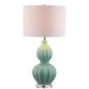 Jonathan Y Designs Faye 28in Glass Table Lamp In Seafoam Green