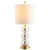 Jonathan Y February Glass/metal Led Table Lamp In Mercury Glass/brass Gold