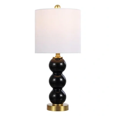 Jonathan Y February Glass/metal Led Table Lamp In Multi