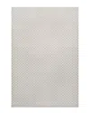 Jonathan Y Finn High-low Modern Minimalist Checkered Monotone Indoor/outdoor  Area Rug In Ivory