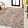 Jonathan Y Finn Modern Farmhouse Pinstripe Indoor/outdoor Area Rug In Brown/natural