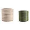 Jonathan Y Flo Midcentury Modern Indoor Ripple Eco-friendly 3d Printed Planters With Drainage, Sand/olive (set