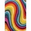 Jonathan Y Flow Abstract Swirl Area Rug In Red/yellow/blue