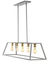 Jonathan Y Floyd 38in 5-light Adjustable Led Pendant In Gray