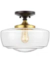 Jonathan Y Flush Mount In Transparent