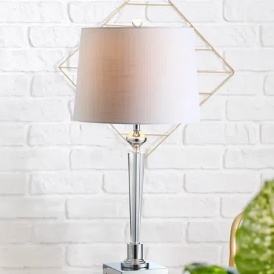 Jonathan Y Foster 28.25" Crystal Led Table Lamp