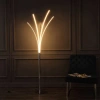 Jonathan Y Fuochi Modern Minimalist Metal 5-branch Arc Dimmable Integrated Led Floor Lamp With Remot In Chrome