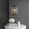 Jonathan Y Gabrielle 10" Crystal/metal Led Pendant