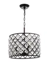 Jonathan Y Gabrielle 15in Crystalmetal Led Pendant