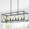 Jonathan Y Galax 39" 8-light Adjustable Iron Farmhouse Industrial Led Dimmable Pendant