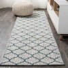 Jonathan Y Galon Filigree Indoor/outdoor Area Rug In Gray/teal