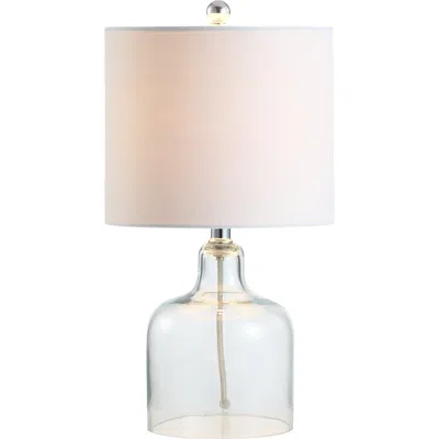 Jonathan Y Gemma 19in Glass Bell Led Table Lamp In Clear