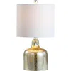 Jonathan Y Gemma Glass Bell Led Table Lamp In Gold