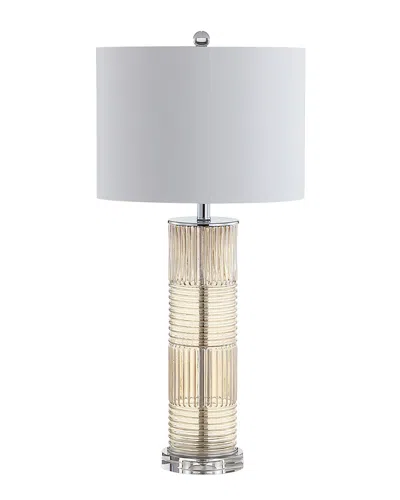 Jonathan Y Genevieve 30in Glasscrystal Led Table Lamp In White