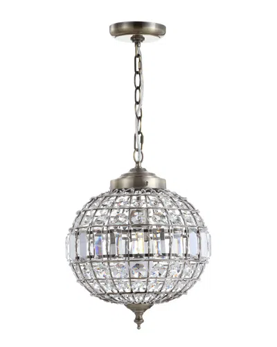 Jonathan Y Georgina 12in Crystalmetal Led Chandelier Pendant