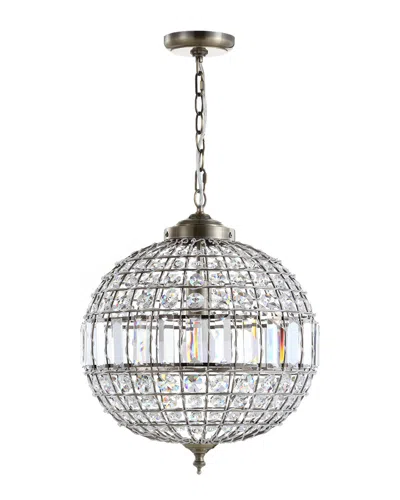 Jonathan Y Georgina 16in Crystalmetal Led Chandelier Pendant In Multi