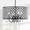 Jonathan Y Gigi 17" Metal/crystal Adjustable Led Drop Chandelier