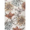 Jonathan Y Giglio Modern Botanical Flower Area Rug In Orange/blue/cream