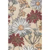 Jonathan Y Giglio Modern Botanical Flower Area Rug In Yellow/ivory/red