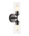 Jonathan Y Giles 16in 2-light Cylinder Led Sconce In Metallic