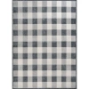 Jonathan Y Gingham Gradient Plaid Cottage Machine-washable Area Rug In Light Gray/dark Gray/cream