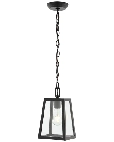 Jonathan Y Glendale Outdoor Pendant In Black