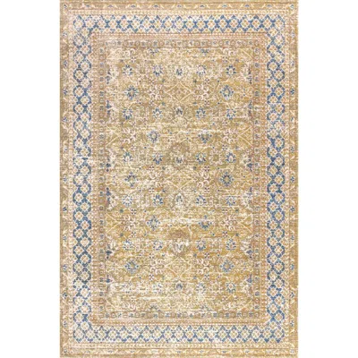 Jonathan Y Goa Floral Medallion Traditional Area Rug In Brown