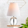 Jonathan Y Goddard Crystal Ball/metal Led Table Lamp In Clear