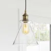 Jonathan Y Goldwater 7.5" Adjustable Drop Metal/glass Led Pendant