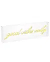 Jonathan Y Good Vibes Only Contemporary Glam Acrylic Neon Lighting