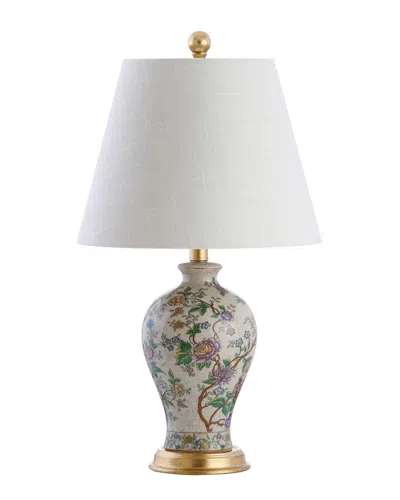 Jonathan Y Grace 24in Floral Led Table Lamp Multi In Neutral