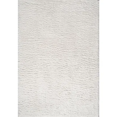 Jonathan Y Groovy Solid Shag Area Rug In Gray