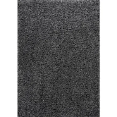 Jonathan Y Groovy Solid Shag Area Rug In Black