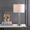 Jonathan Y Hailey Crystal Led Table Lamp In Chrome