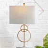 Jonathan Y Haines 26" Modern Circle Marble/metal Led Table Lamp