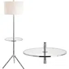 Jonathan Y Hall 62" Metal Led End Table Floor Lamp In Chrome