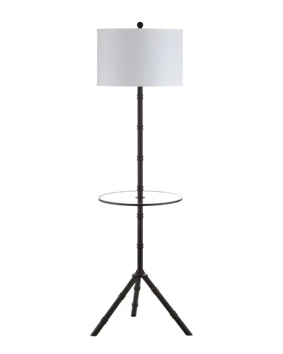 Jonathan Y Hall 62in Metal Led End Table Floor Lamp